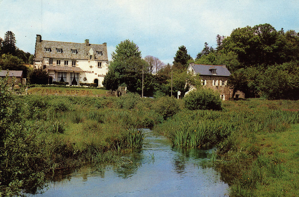 carte postale du moulin de Brezal