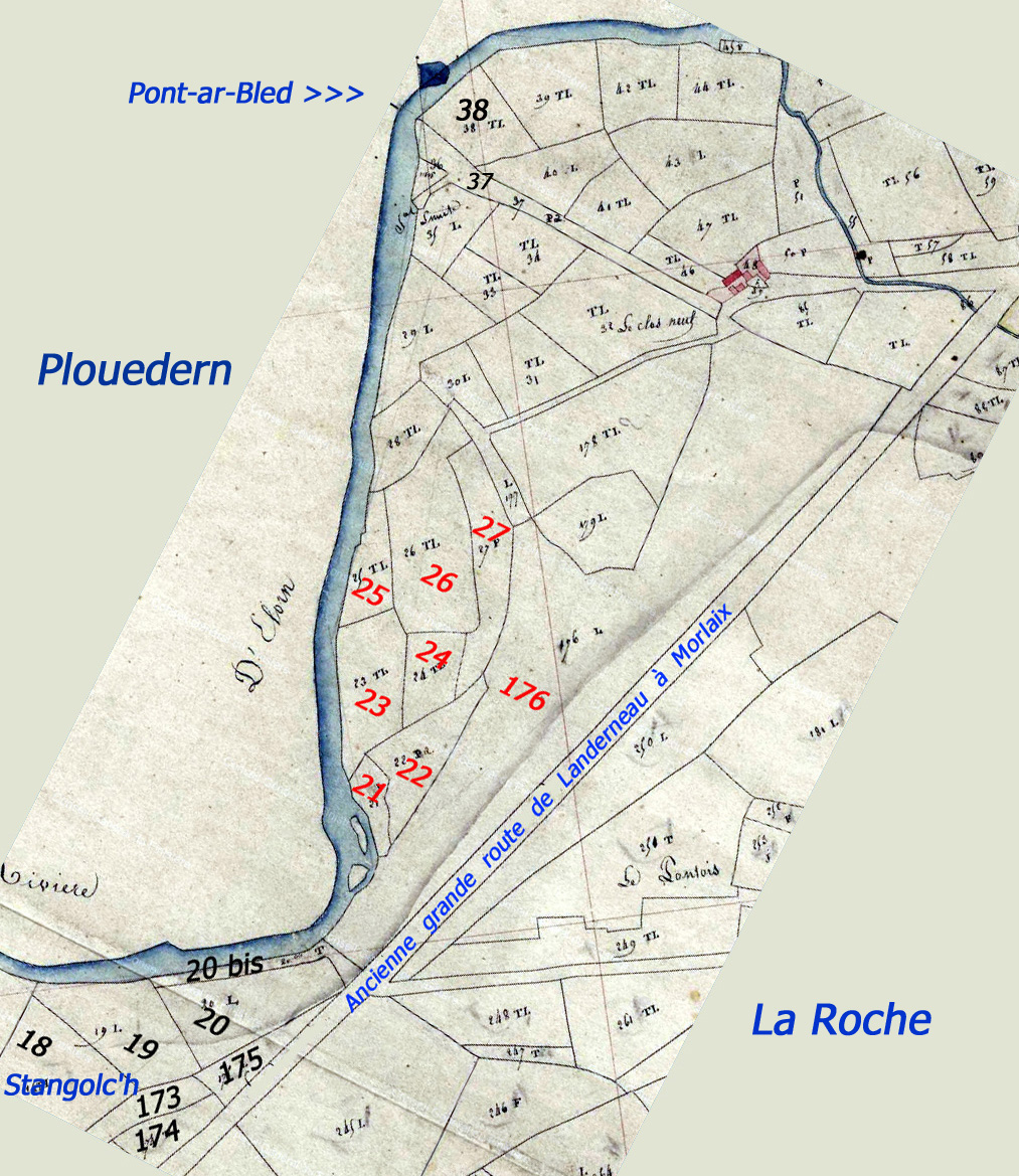 cadastre napoléonien de La Roche en 1811