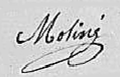 Signature de Jean Moliné